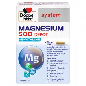 DOPPELHERZ Magnesium 500 Depot system Tabletten